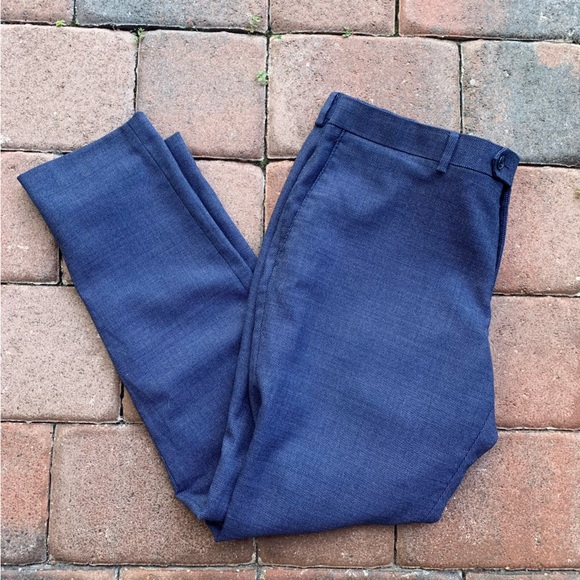Original Penguin Blue Textured Suit Separate Pant - Picture 1 of 7